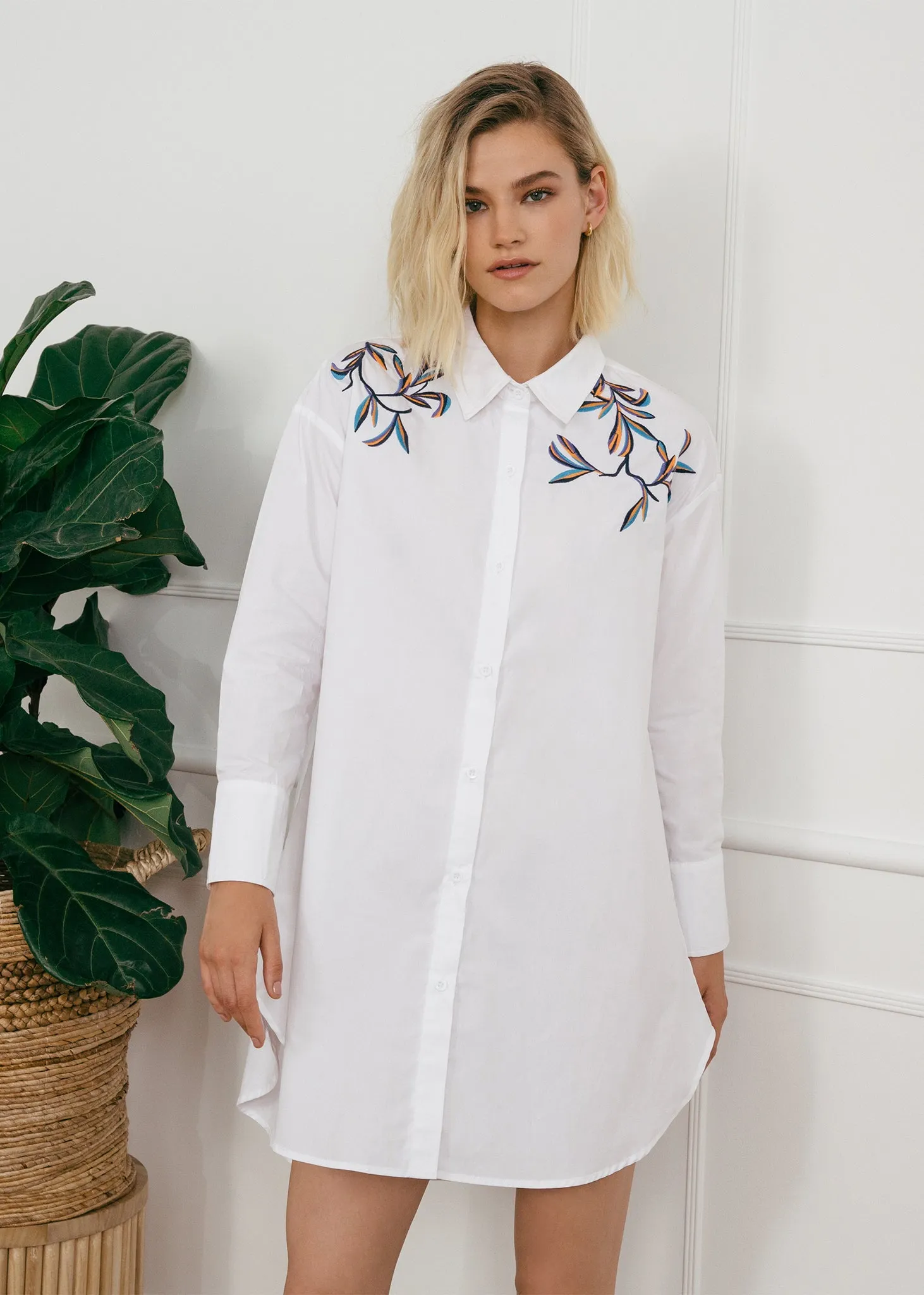 Palm Embroidered Blouse sold by Hilary Macmillan product image thumbnail 2