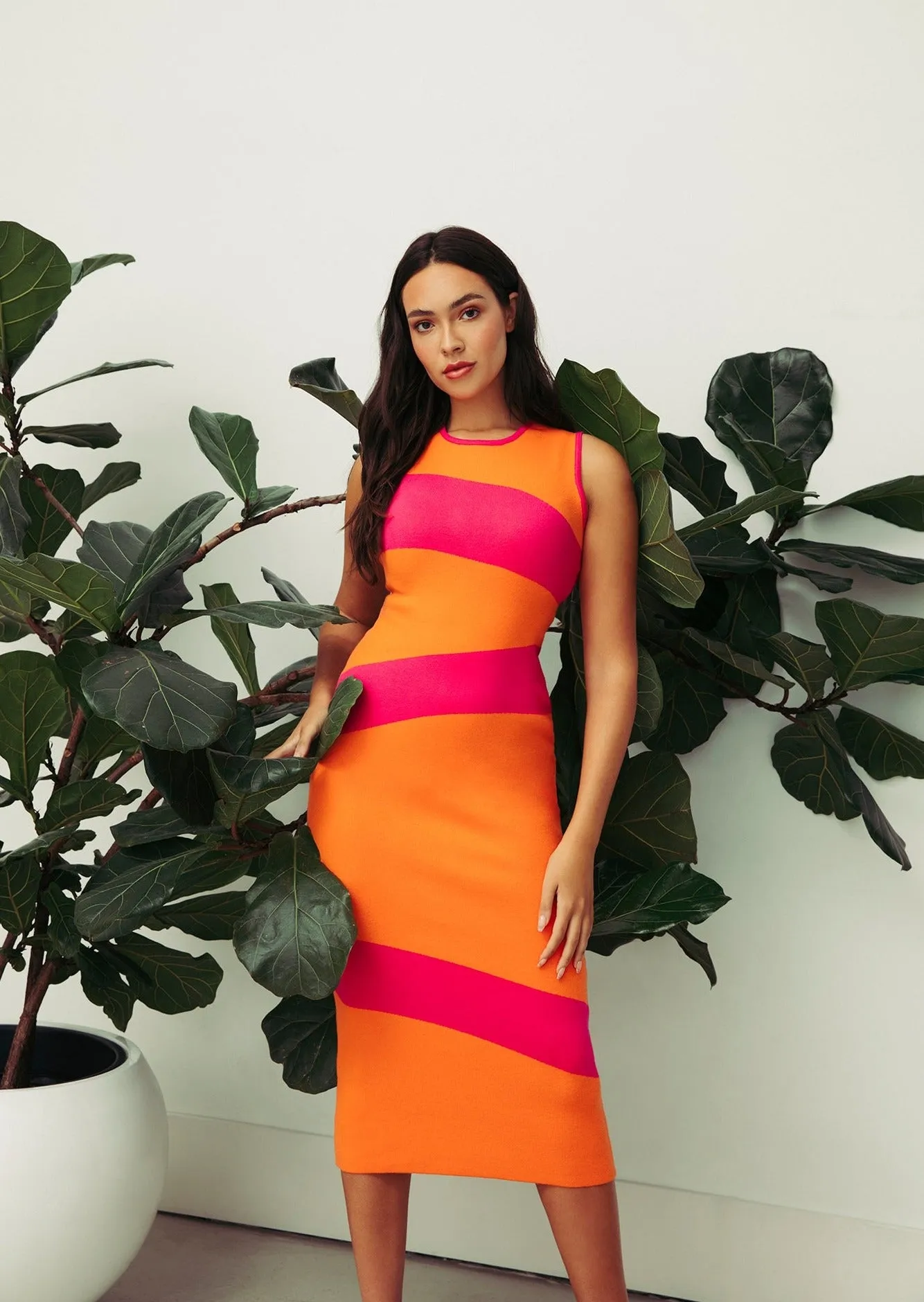 Knit Swirl Midi Dress sold by Hilary Macmillan product image thumbnail 3