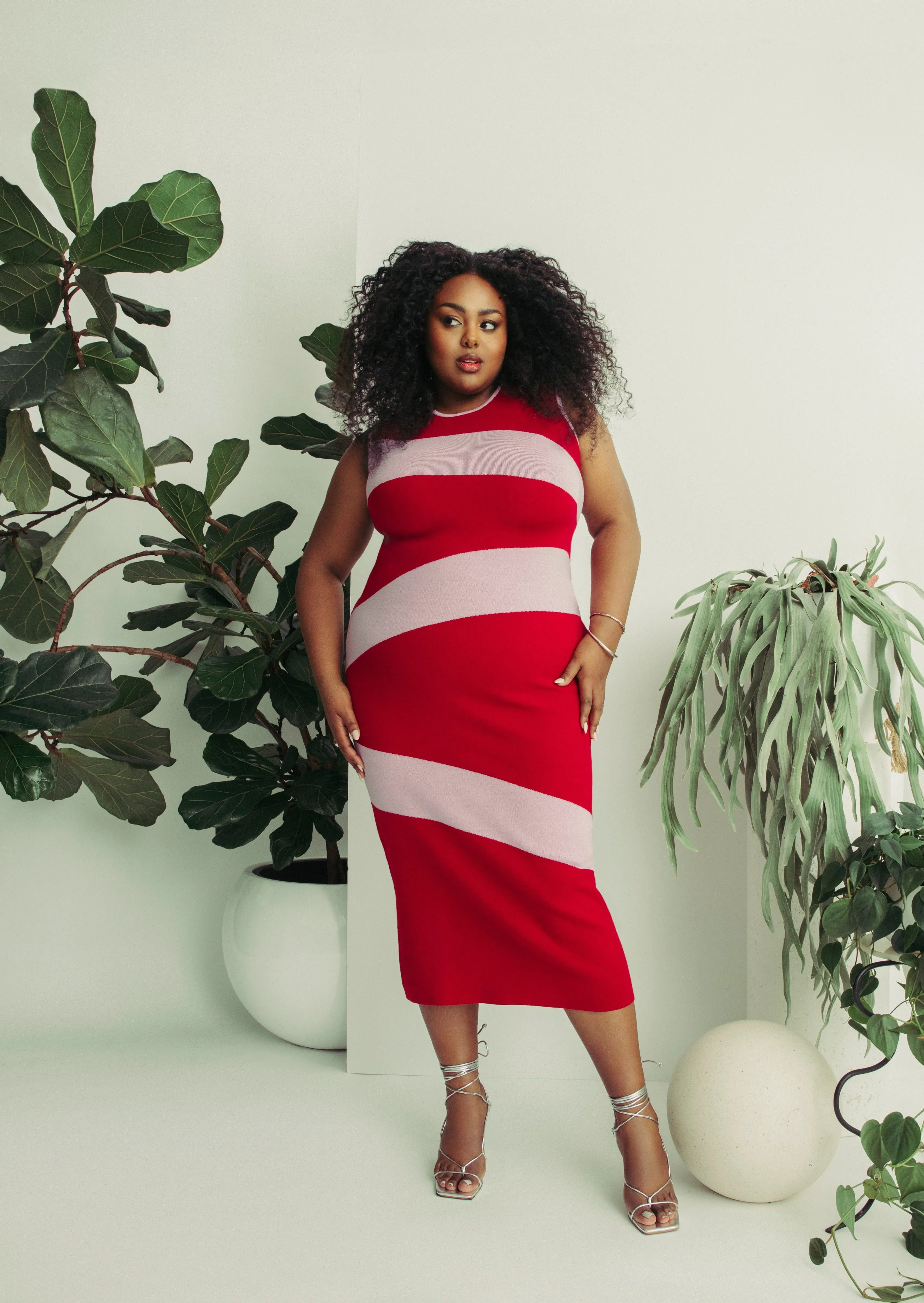 Knit Swirl Midi Dress sold by Hilary Macmillan