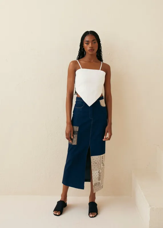 Linen Canvas Handkerchief Top sold by Hilary Macmillan