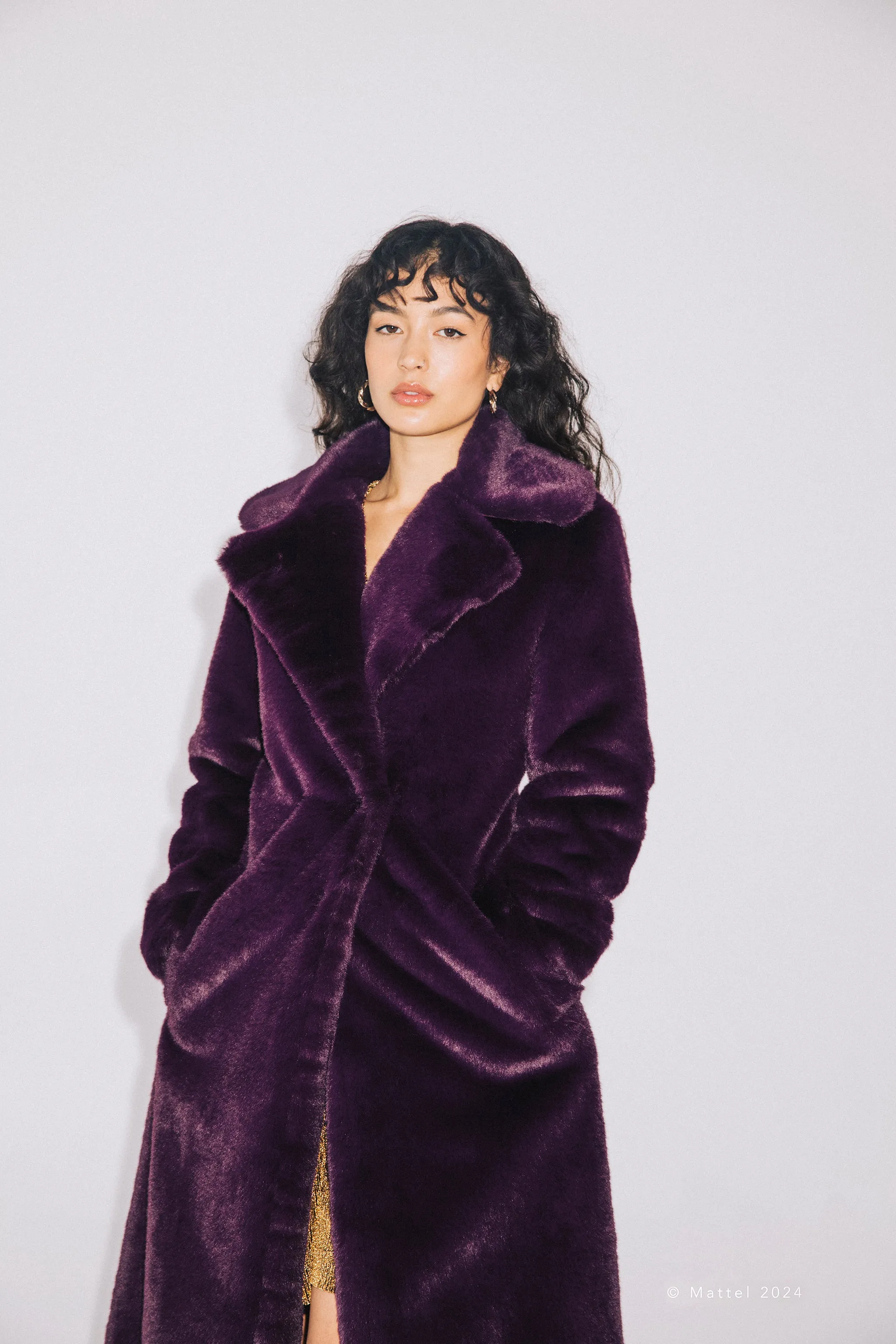 Barbie® Maxi Faux Fur Jacket sold by Hilary Macmillan product image thumbnail 3