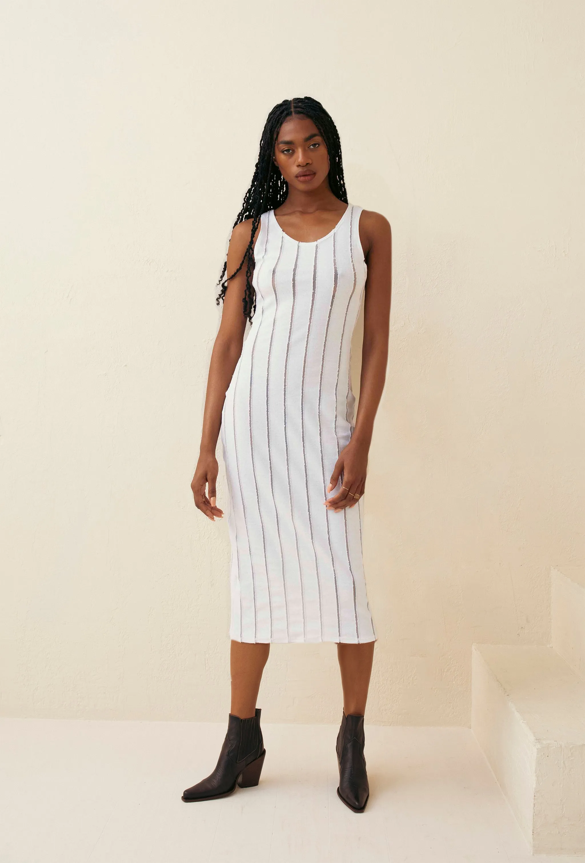 Striped Midi Dress sold by Hilary Macmillan product image thumbnail 2