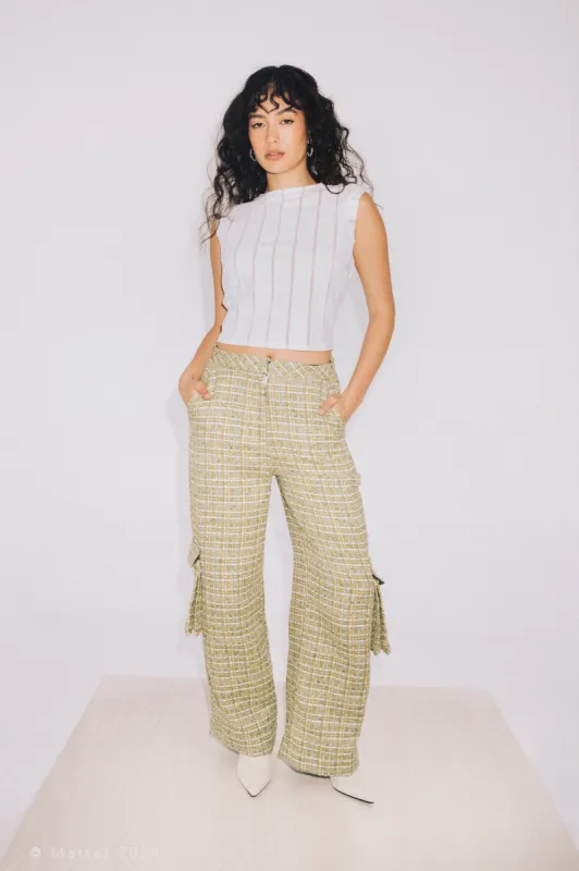 Tweed Cargo Pant sold by Hilary Macmillan