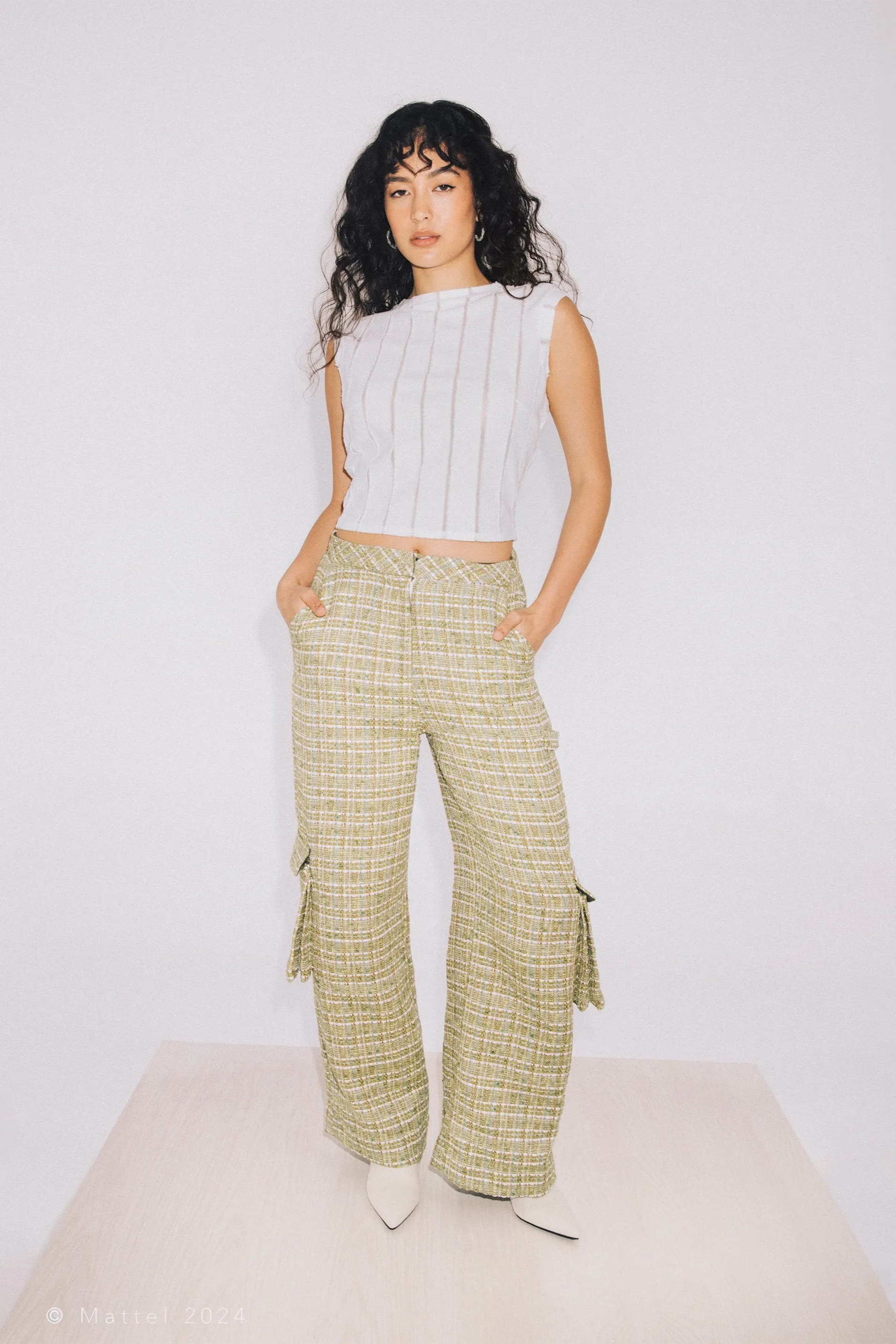 Tweed Cargo Pant sold by Hilary Macmillan