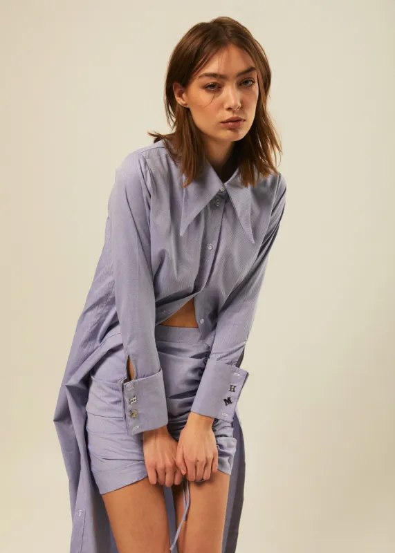 Exaggerated Collar Long Blouse made by Hilary Macmillan