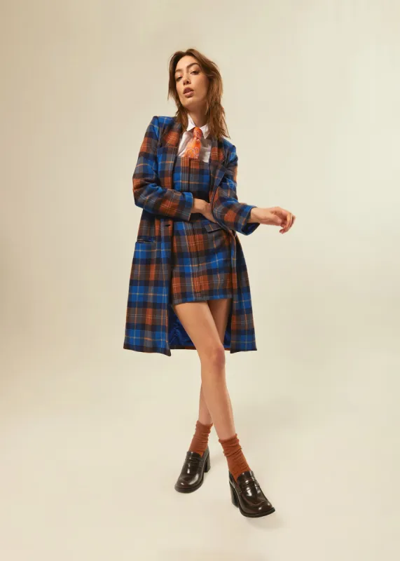 Plaid Strapless Mini Dress made by Hilary Macmillan