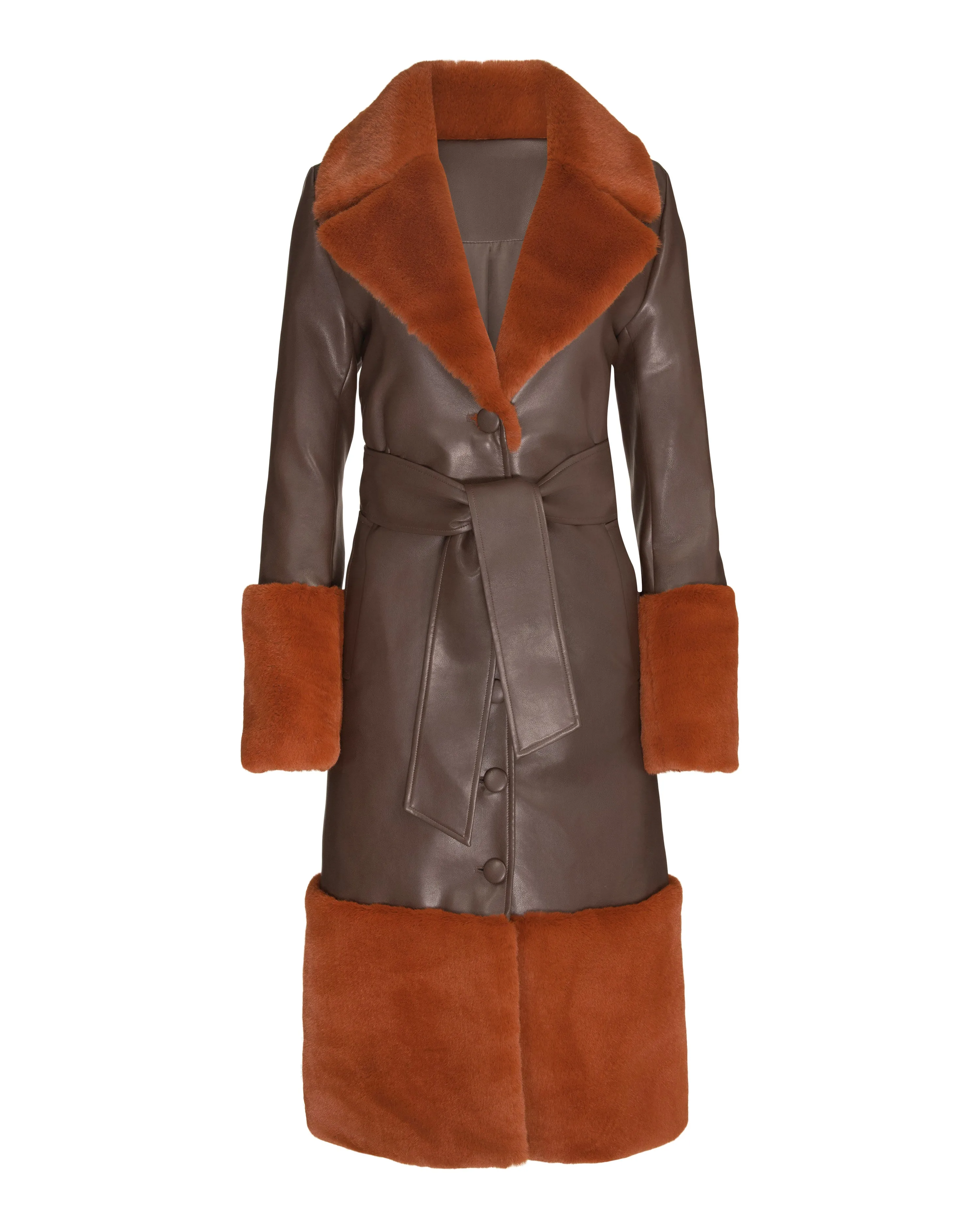 Faux Fur Trimmed Coat sold by Hilary Macmillan product image thumbnail 2