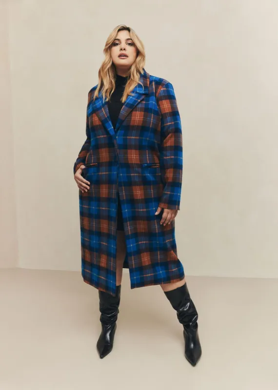 Plaid Overcoat made by Hilary Macmillan