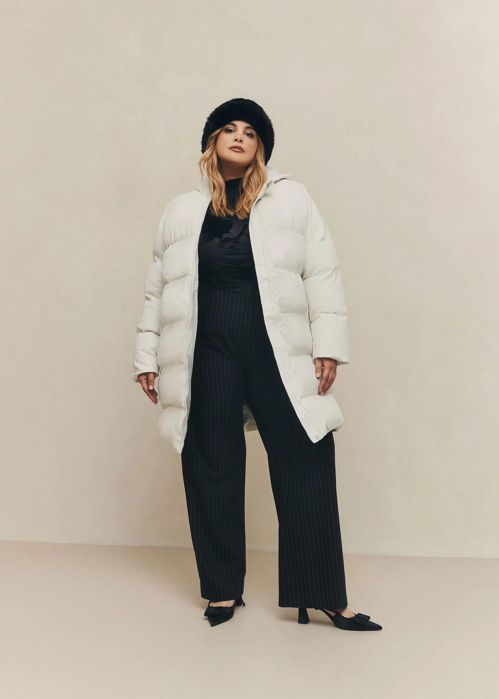 Faux Leather Puffer sold by Hilary Macmillan