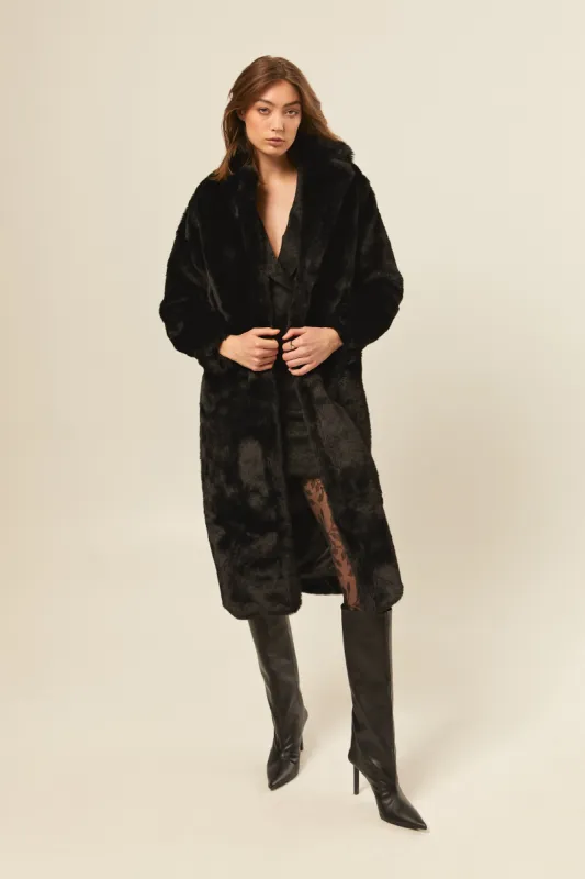 Long Black Teddy Coat sold by Hilary Macmillan