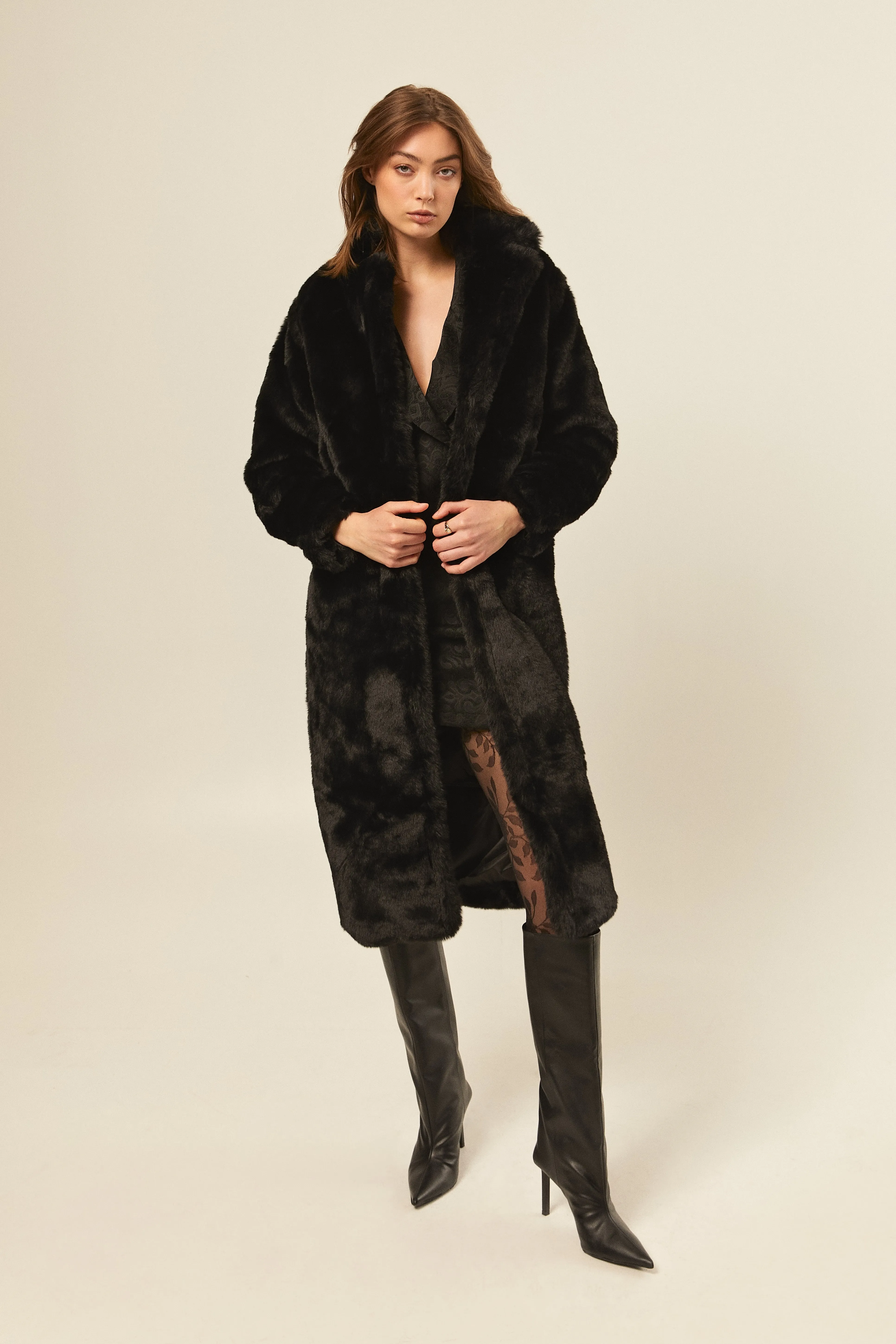 Long Black Teddy Coat sold by Hilary Macmillan