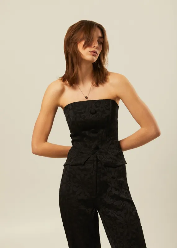 Paisley Tuxedo Corset Top made by Hilary Macmillan