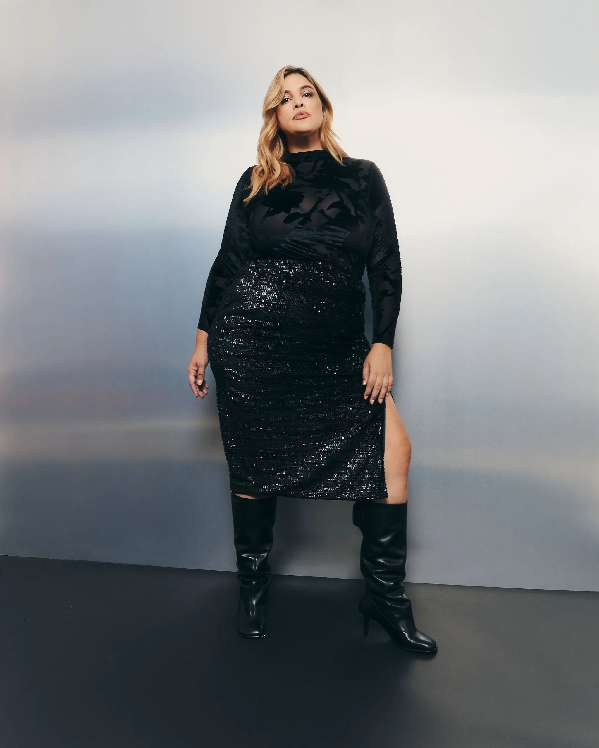 Sequin Midi Skirt sold by Hilary Macmillan product image thumbnail 2
