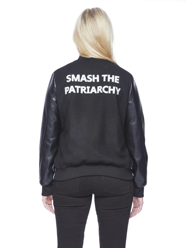 SMASH THE PATRIARCHY Varsity Jacket made by Hilary Macmillan