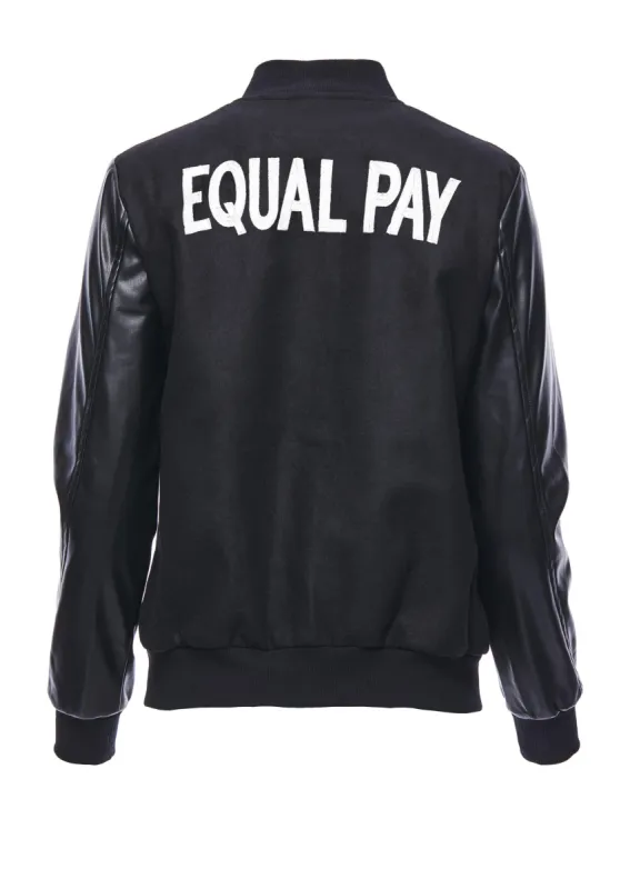 EQUAL PAY Varsity Jacket made by Hilary Macmillan