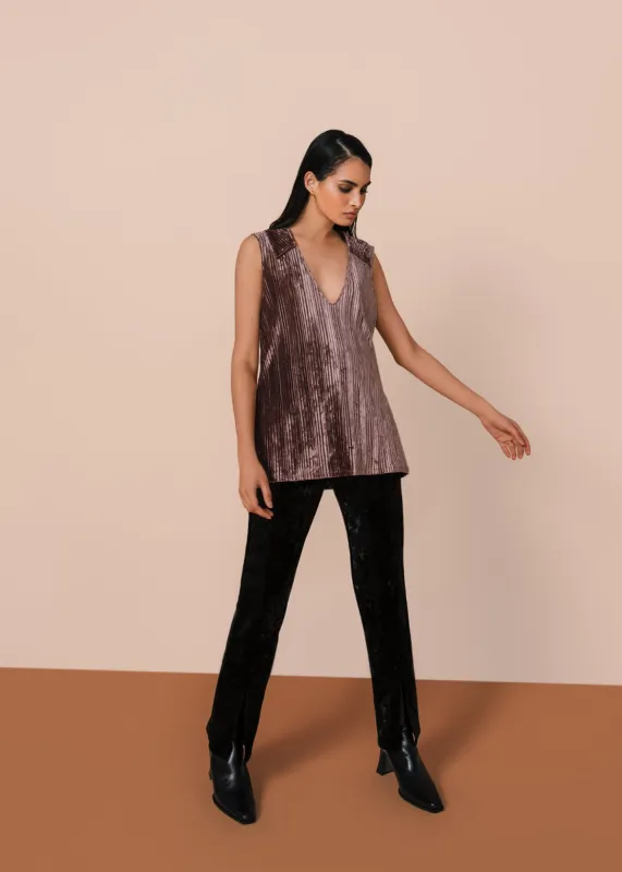 Velvet Sleeveless Top sold by Hilary Macmillan