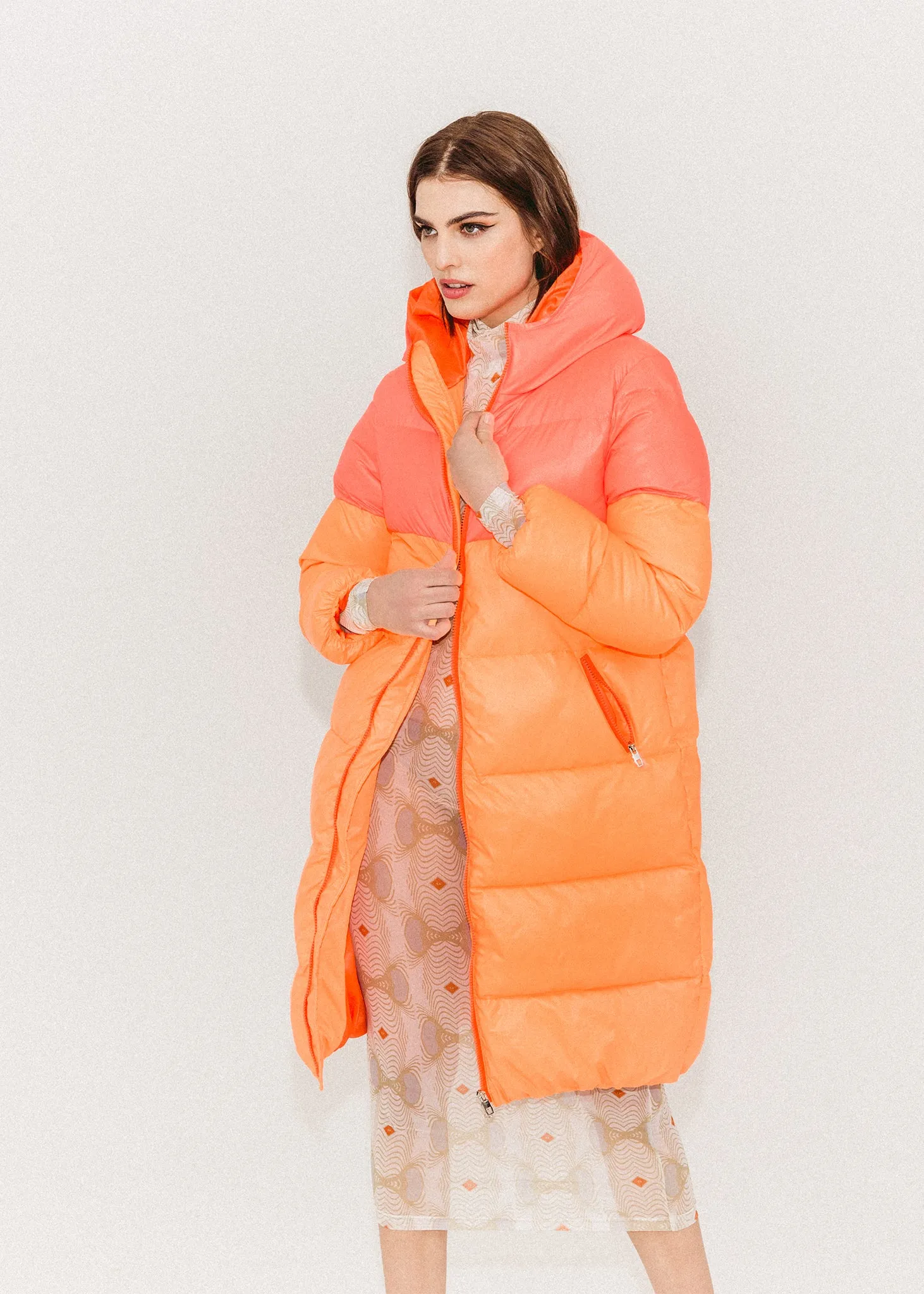 Two Tone Puffer Coat sold by Hilary Macmillan product image thumbnail 2
