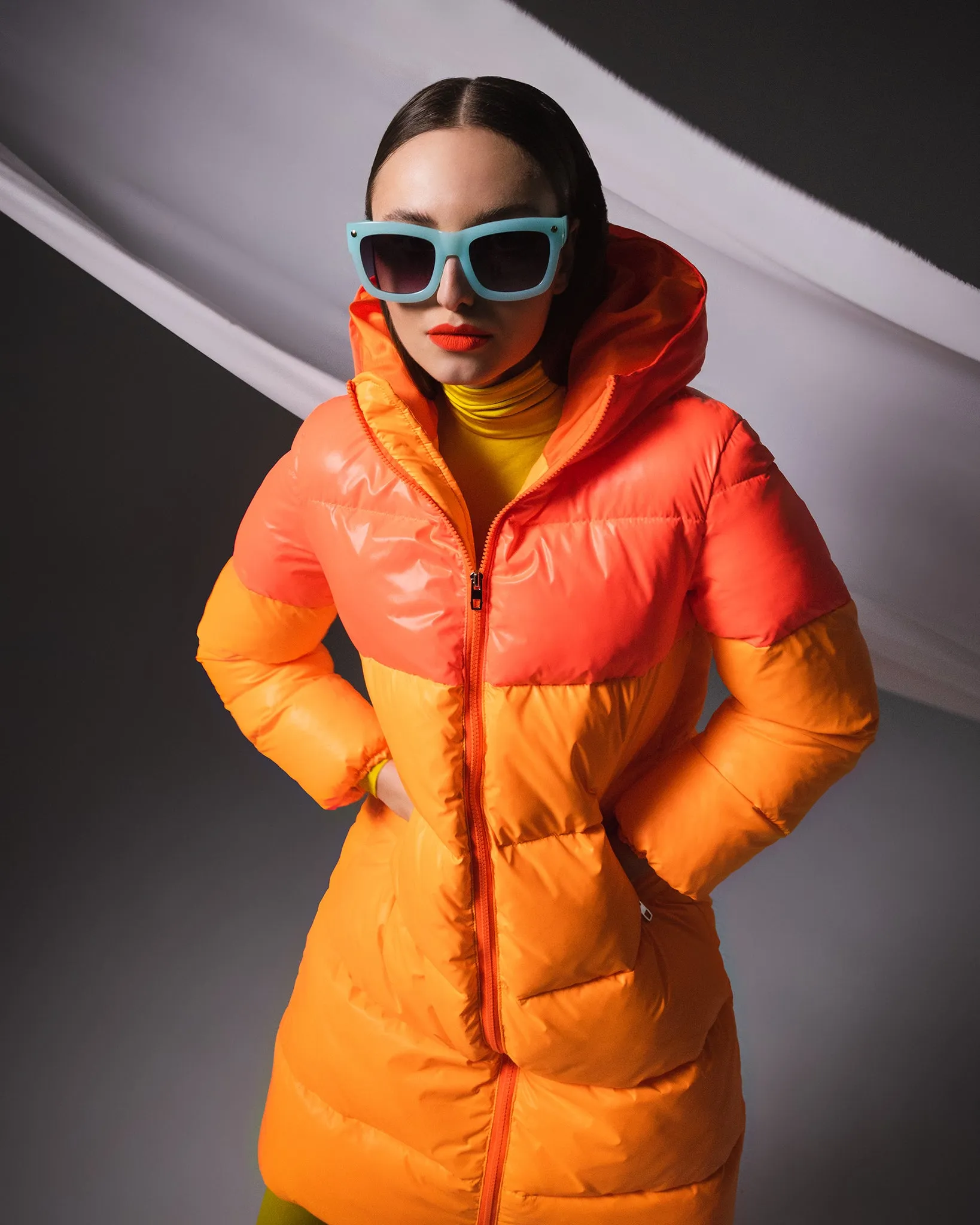 Two Tone Puffer Coat sold by Hilary Macmillan product image thumbnail 4