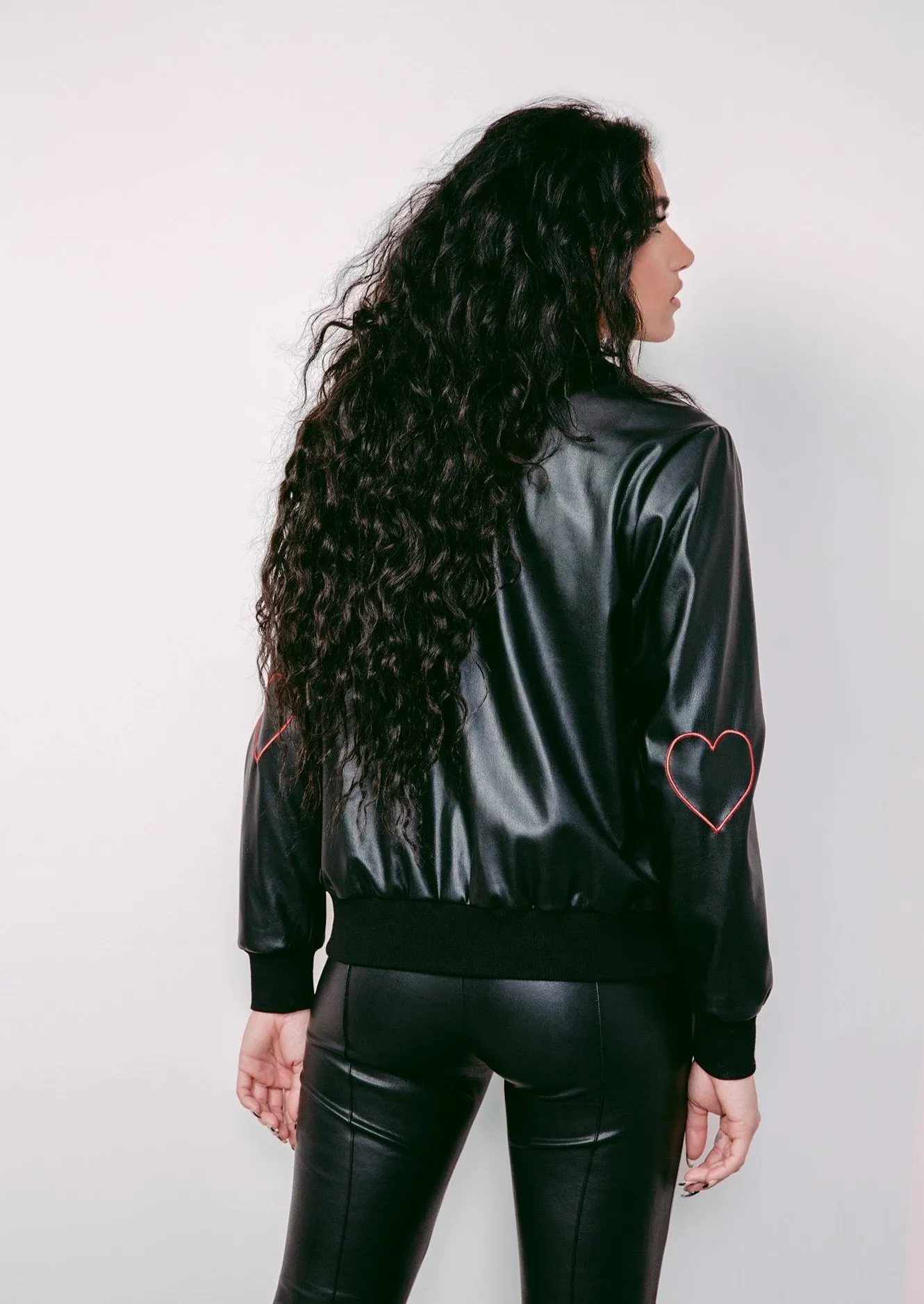 Heart on Sleeve Varsity Jacket sold by Hilary Macmillan