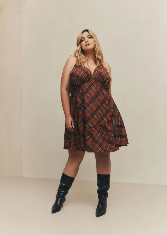 Plaid Mini Dress made by Hilary Macmillan