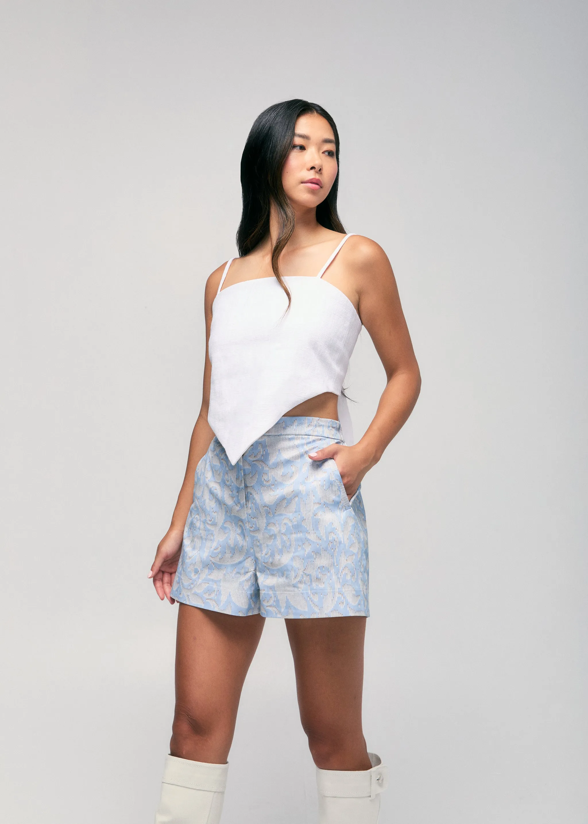 Twill Trouser Shorts sold by Hilary Macmillan product image thumbnail 2