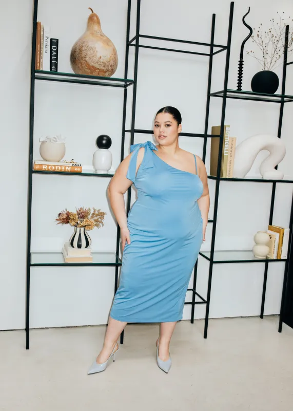 One Shoulder Bodycon Dress made by Hilary Macmillan