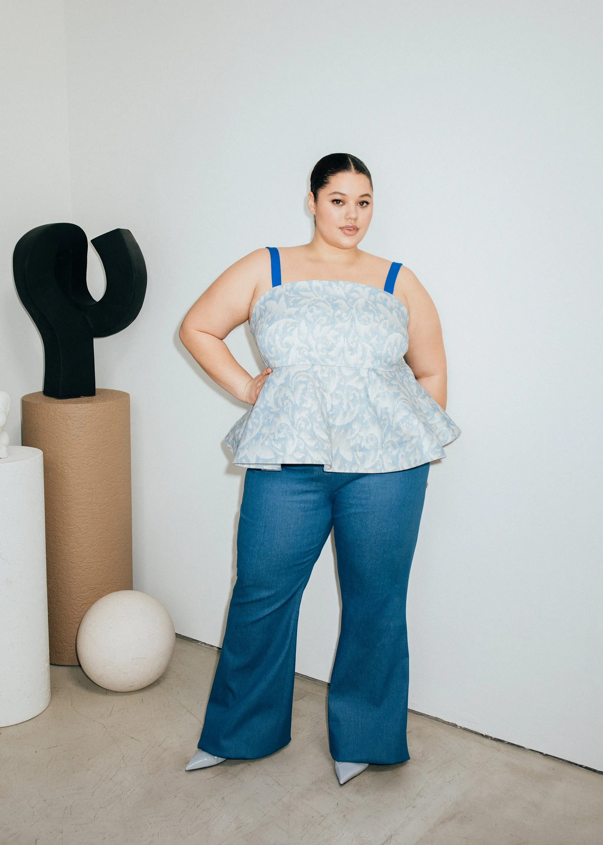 Denim Fit & Flare Pant sold by Hilary Macmillan product image thumbnail 3
