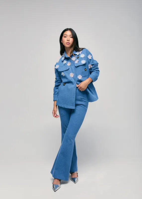 Denim Fit & Flare Pant sold by Hilary Macmillan