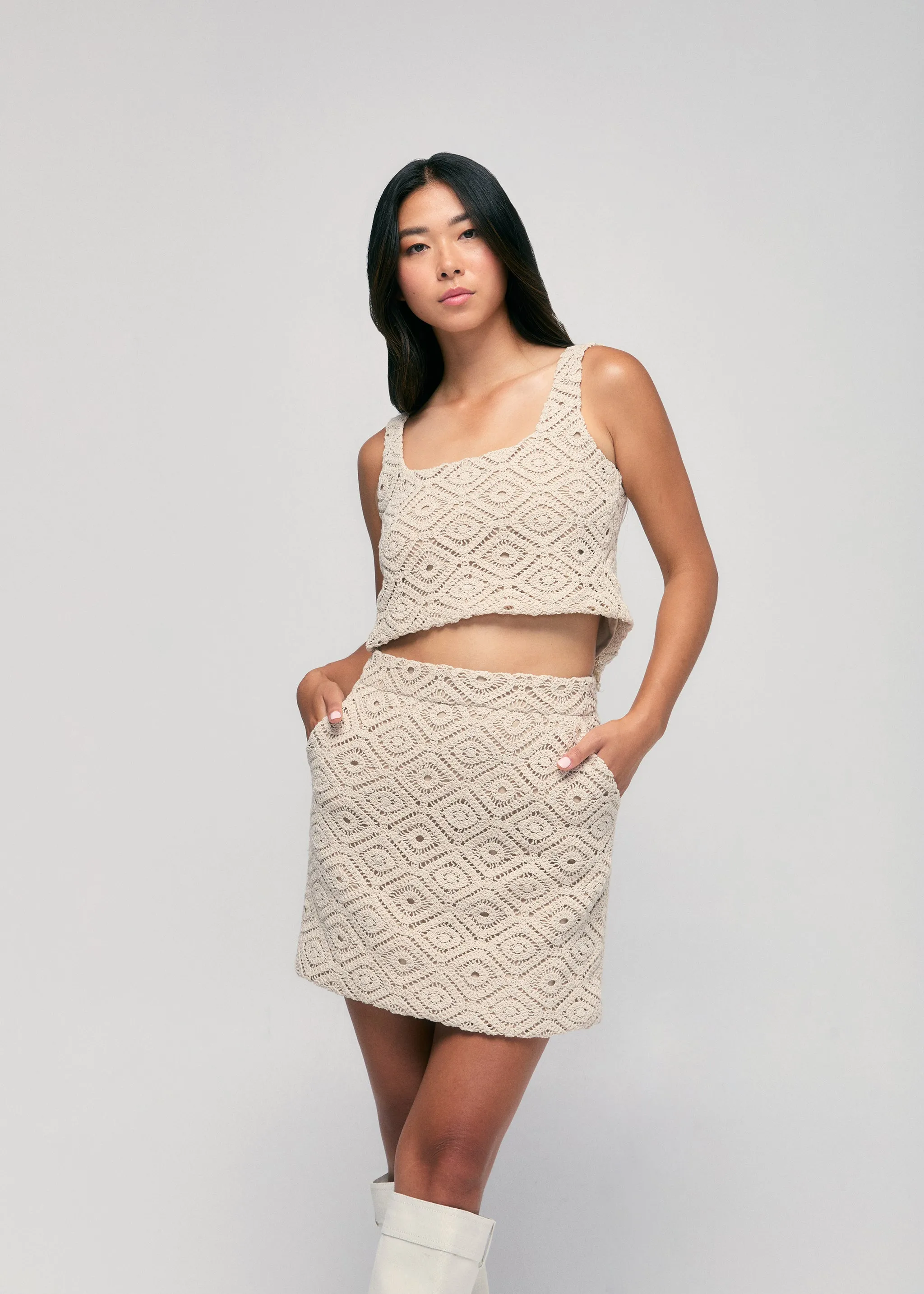 Crochet Mini Skirt sold by Hilary Macmillan product image thumbnail 2