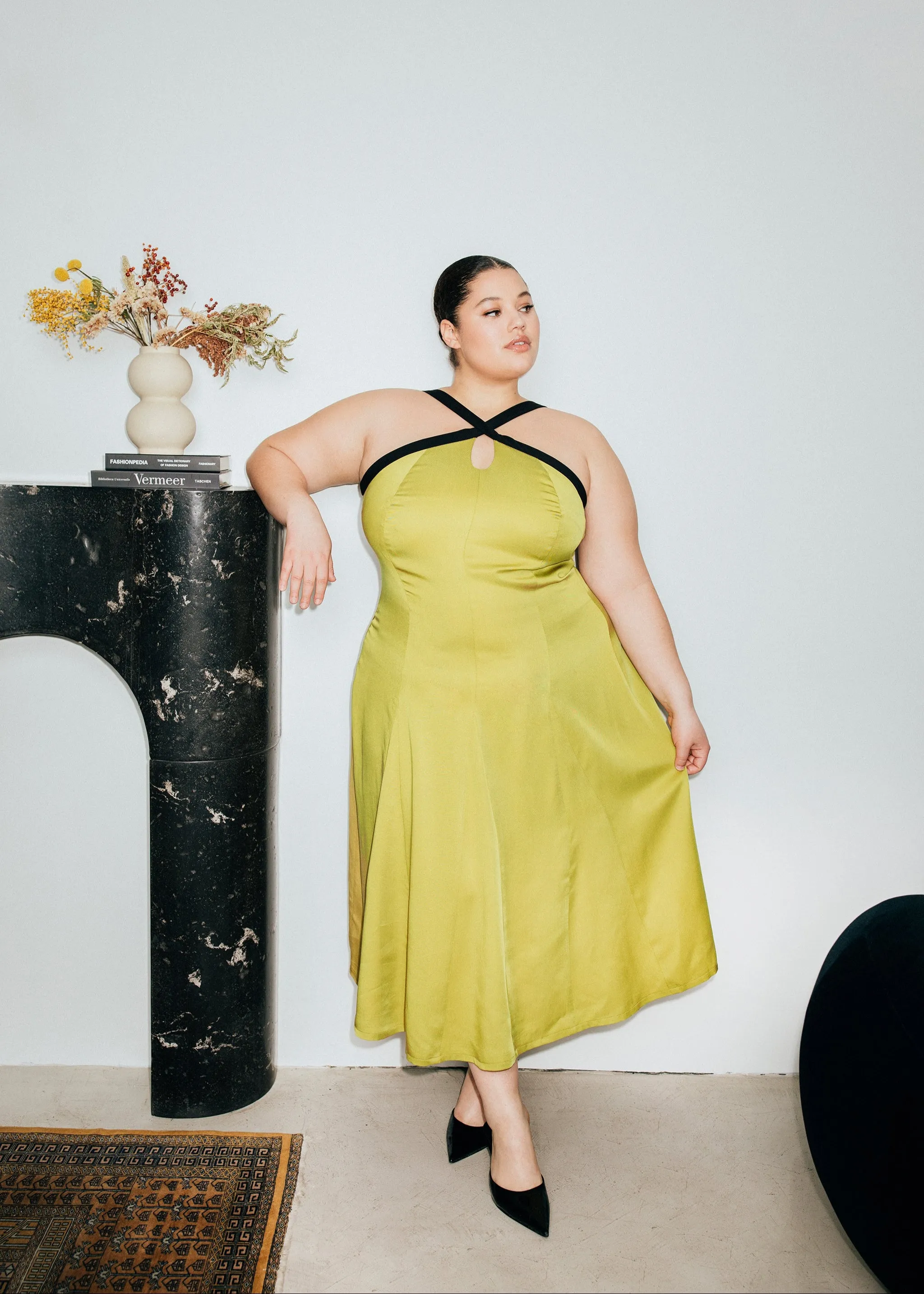 Halter Contrast Dress sold by Hilary Macmillan