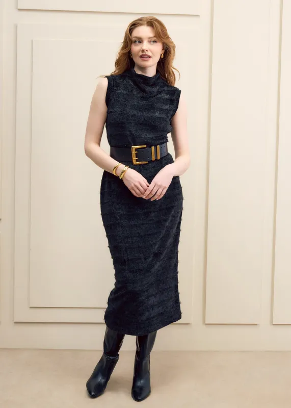 Textured Knit Midi Dress made by Hilary Macmillan