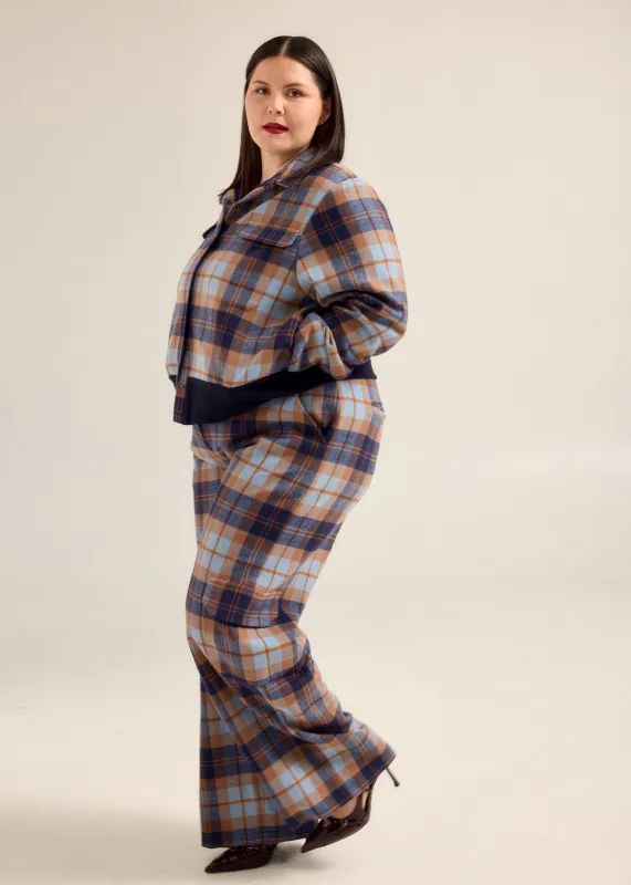 Blue Plaid Bomber Jacket sold by Hilary Macmillan