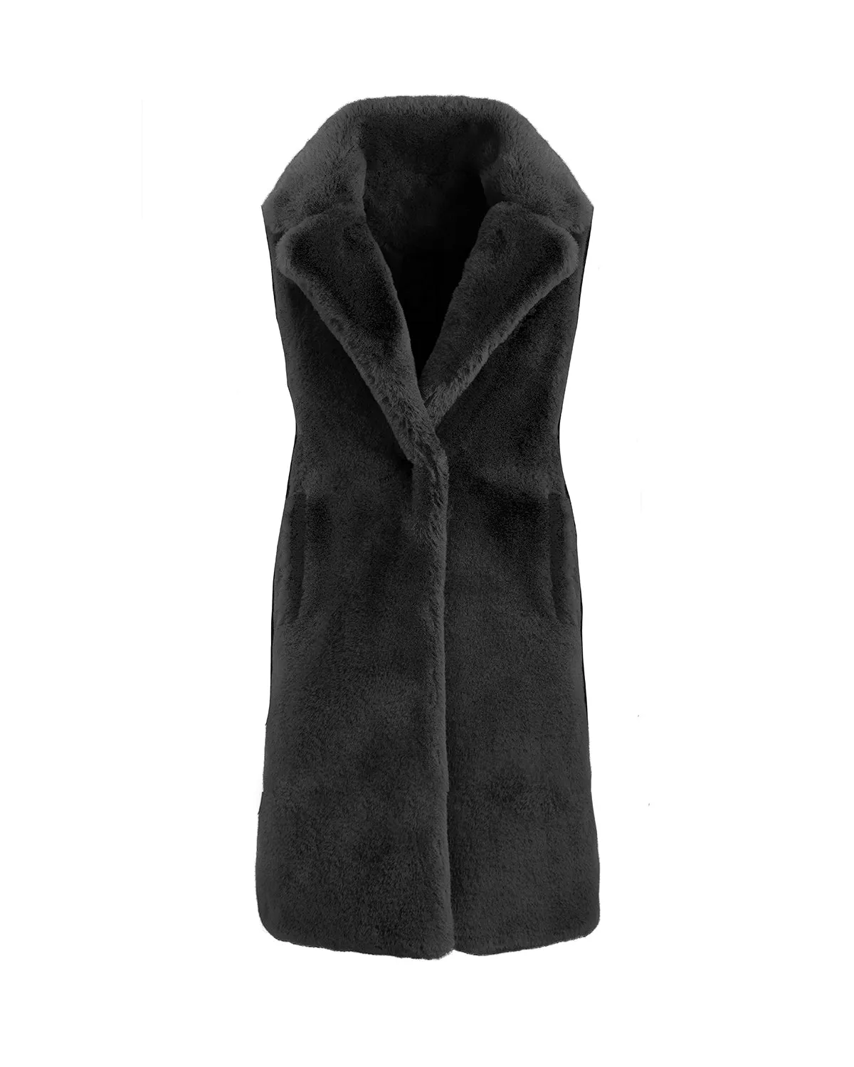 Faux Fur Midi Vest sold by Hilary Macmillan product image thumbnail 3