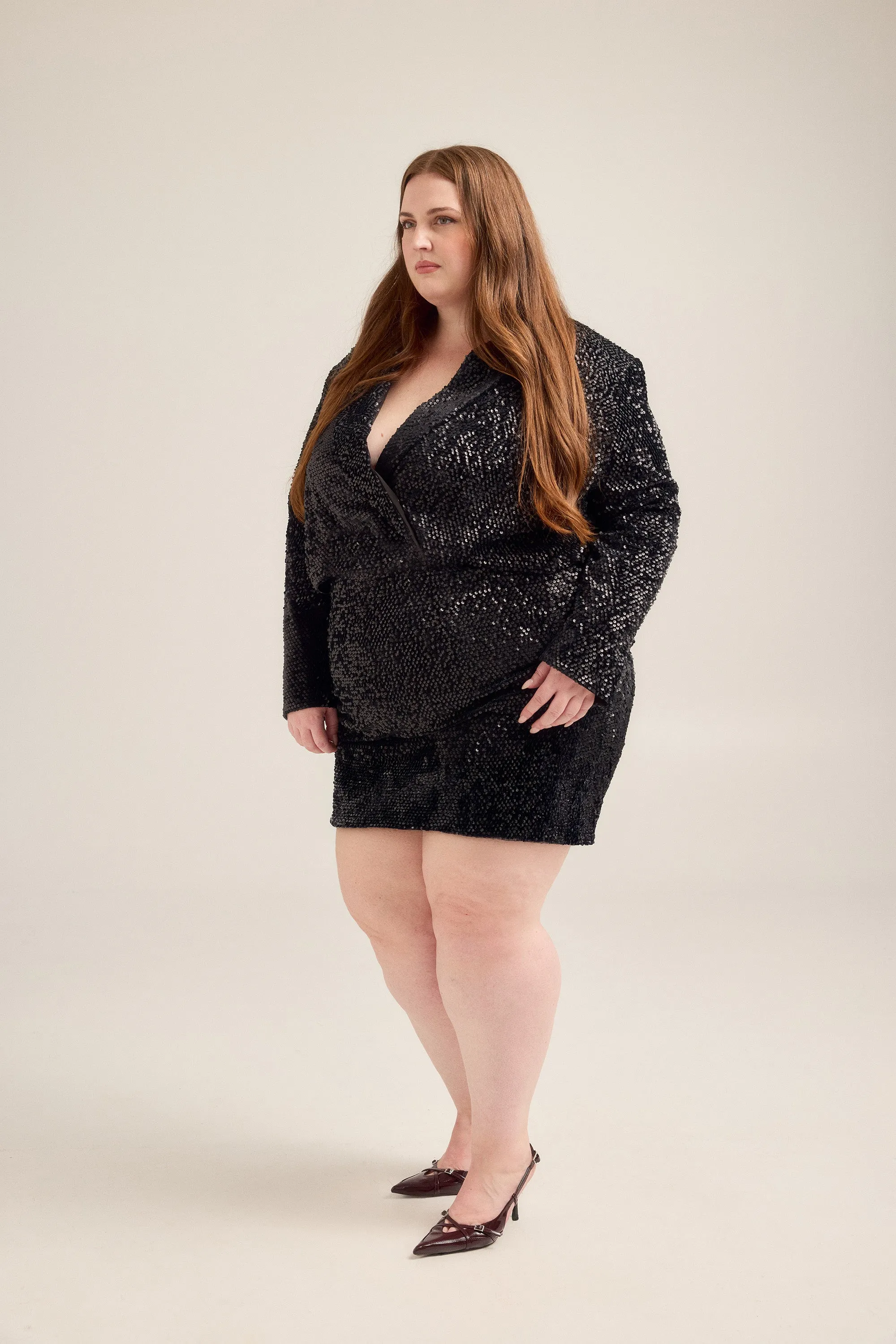 Cropped Sequin Blazer sold by Hilary Macmillan product image thumbnail 4