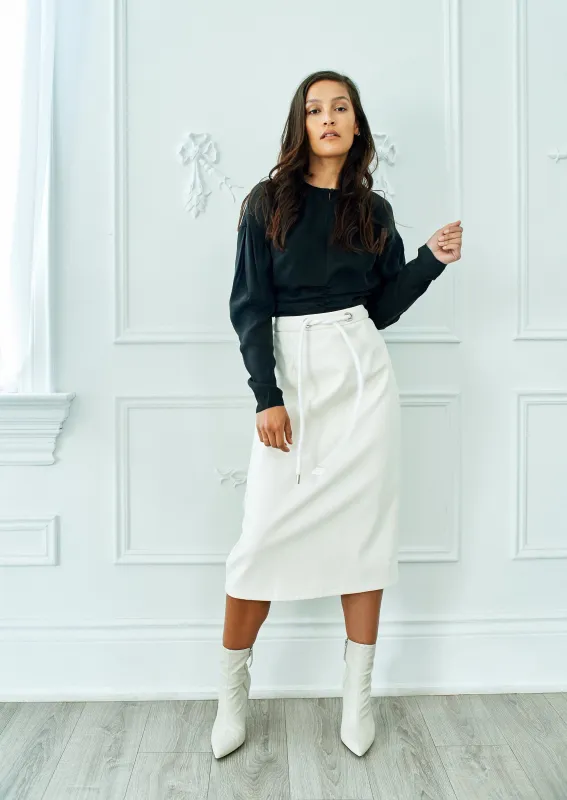 Faux Leather Drawstring Skirt sold by Hilary Macmillan