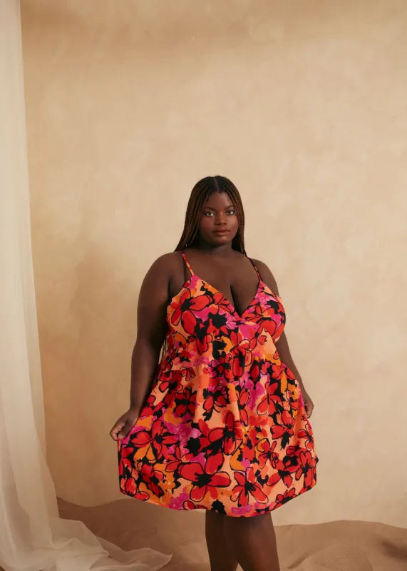 Floral Mini Dress made by Hilary Macmillan