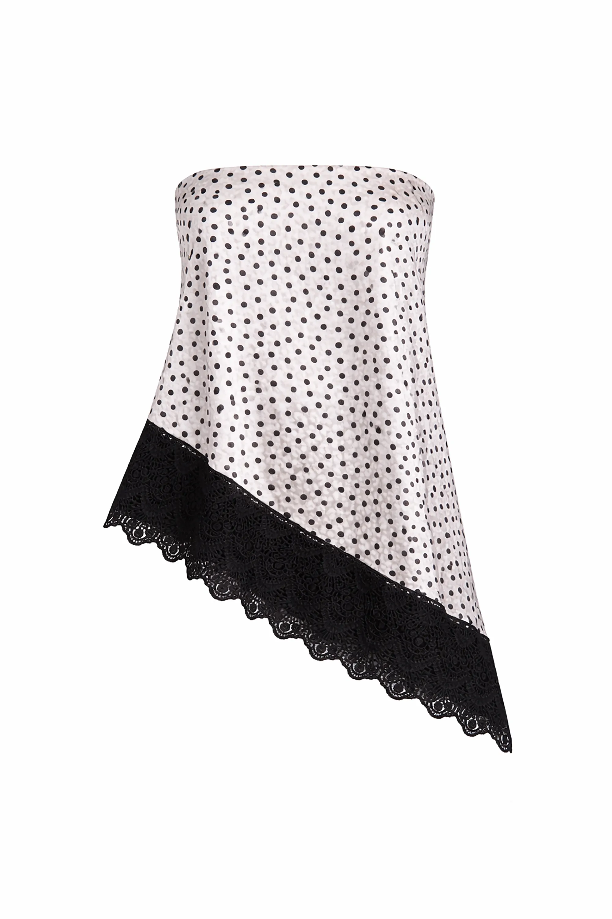 Strapless Printed Lace Detail Top sold by Hilary Macmillan product image thumbnail 2