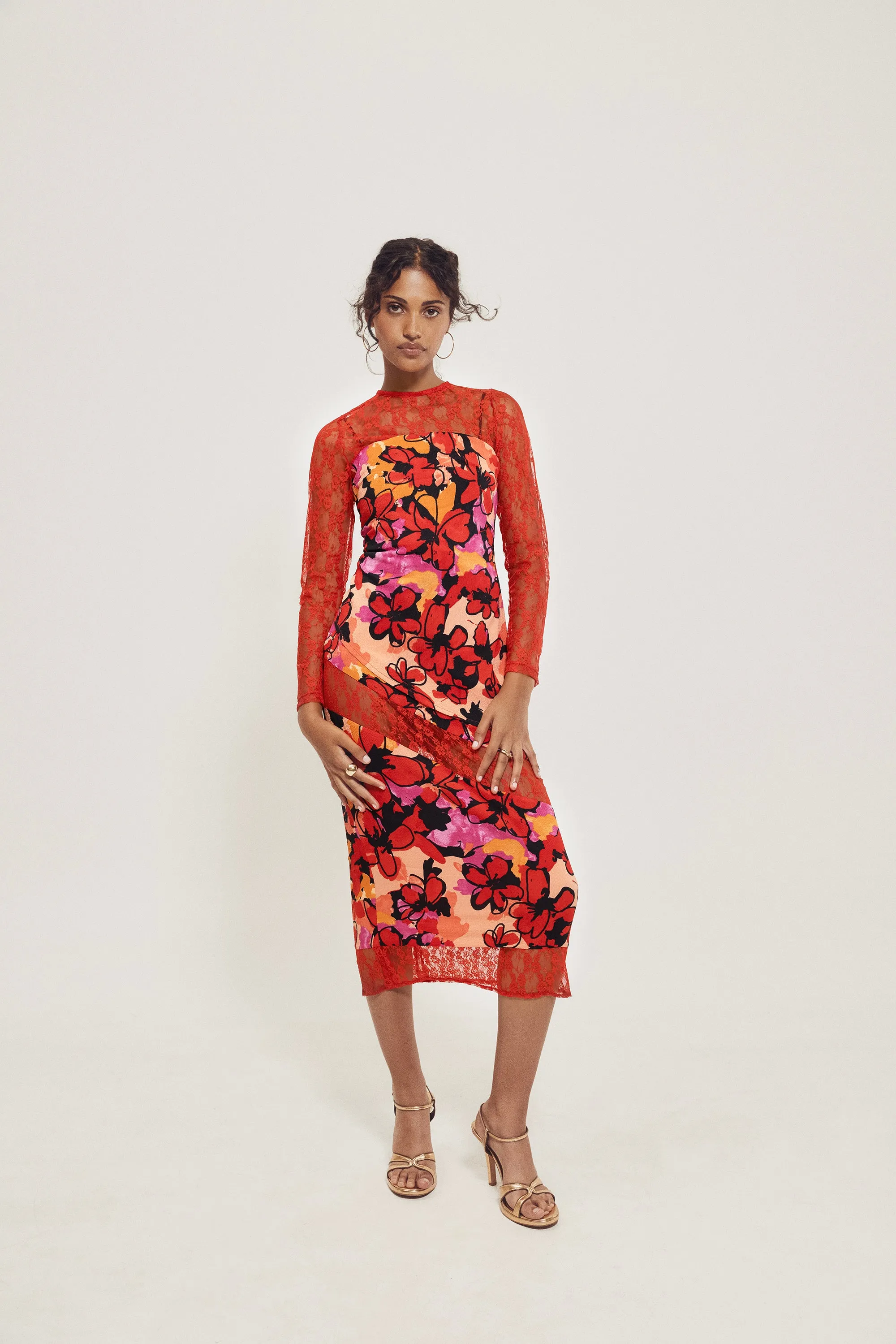 Floral Crepe Strapless Top sold by Hilary Macmillan product image thumbnail 3