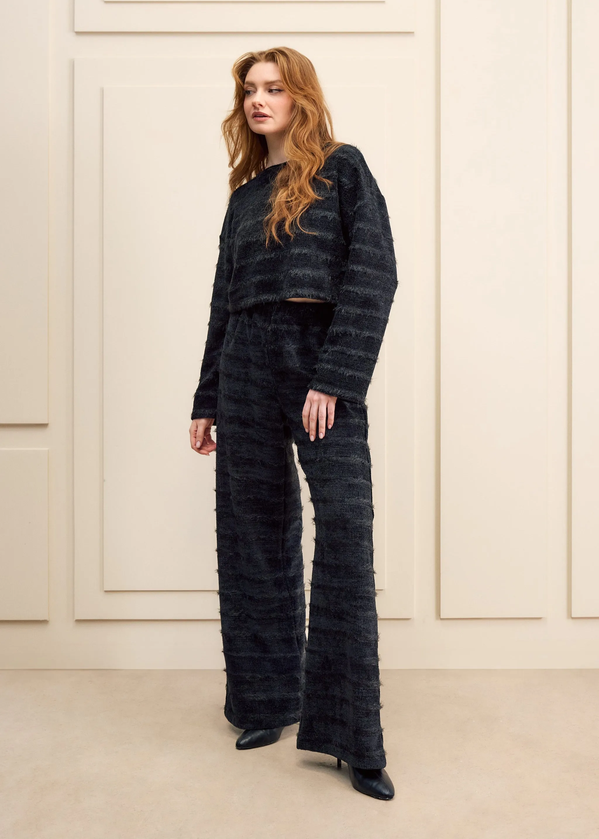 Black Chenille Fabric sold by Hilary Macmillan product image thumbnail 2