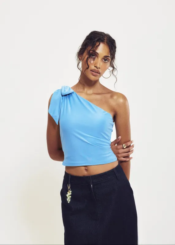 One Shoulder Bow Top made by Hilary Macmillan