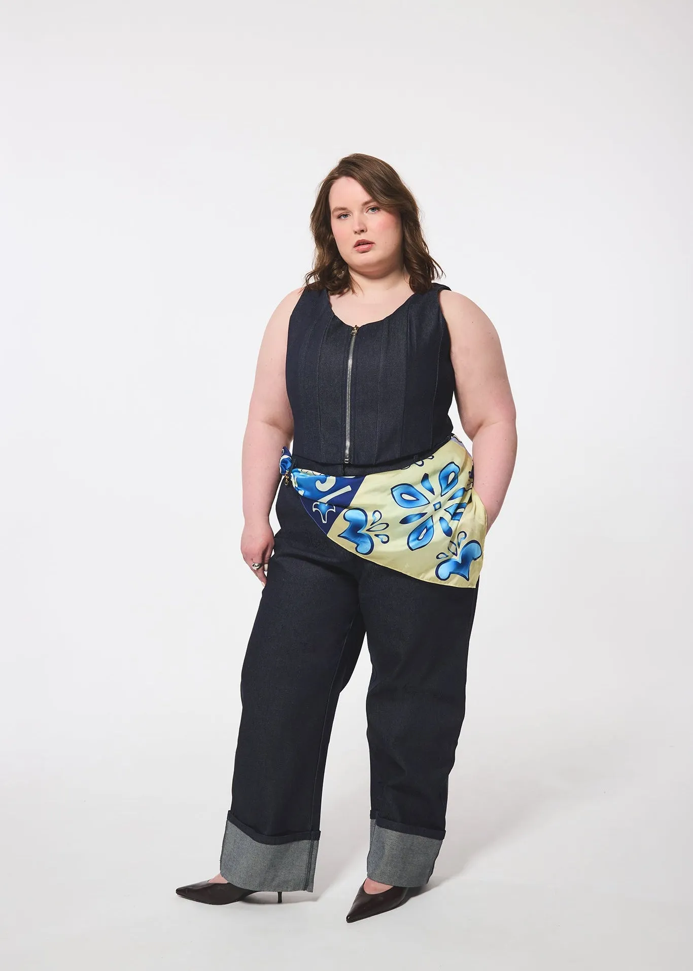 Denim Corset Top sold by Hilary Macmillan