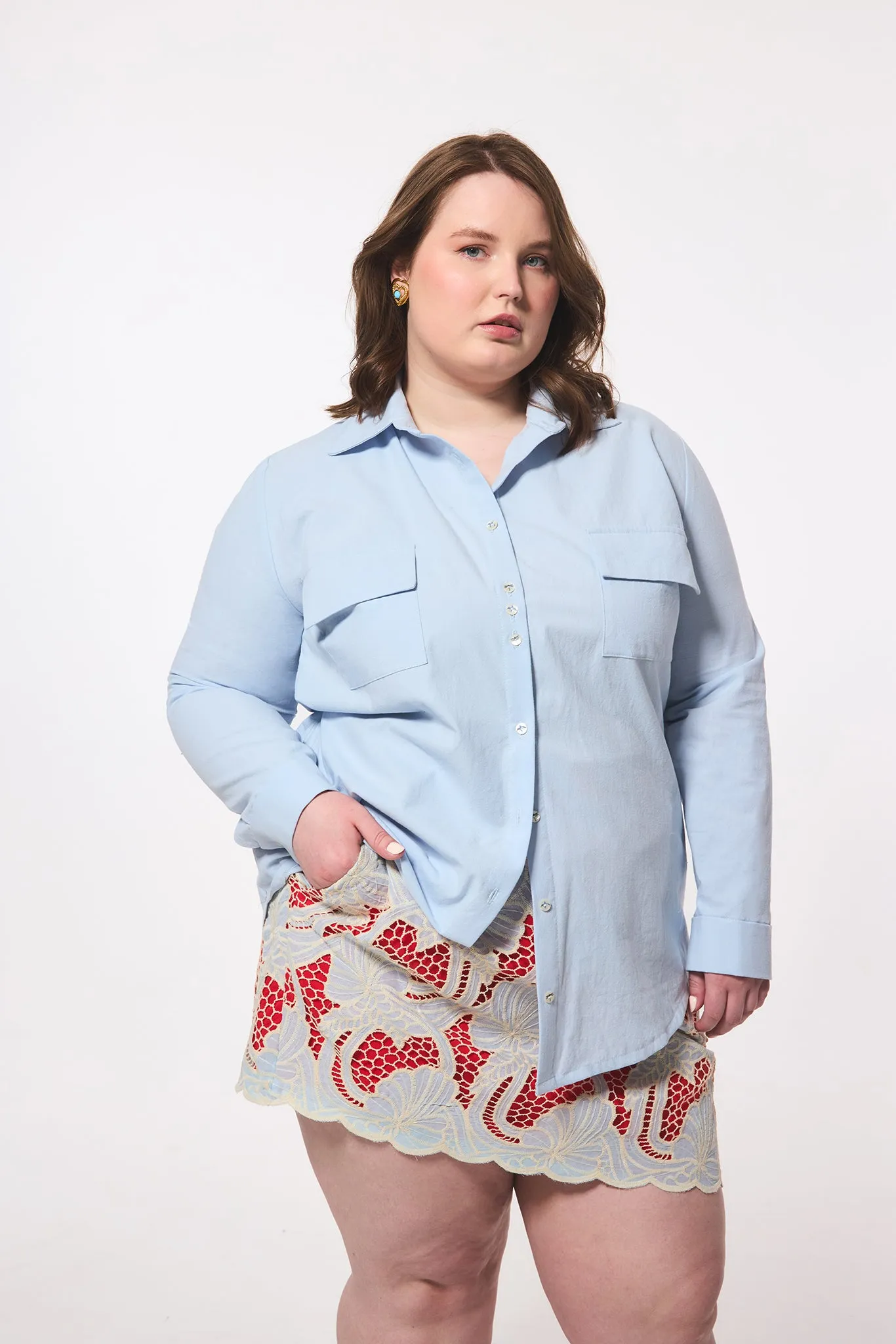 Lace Asymmetrical Hem Skirt sold by Hilary Macmillan product image thumbnail 2