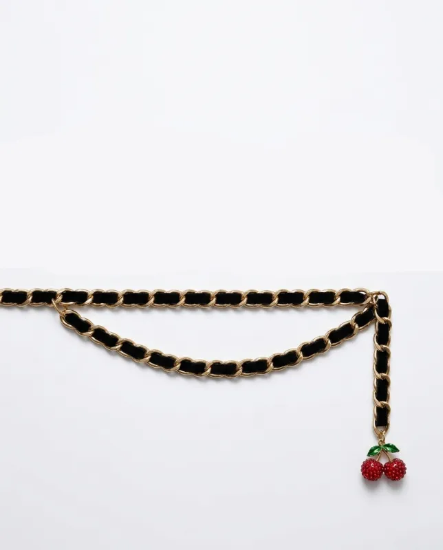 Cherry Chain Belt made by Hilary Macmillan