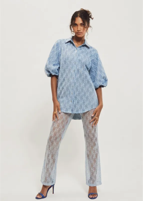 Lace Flared Pants made by Hilary Macmillan