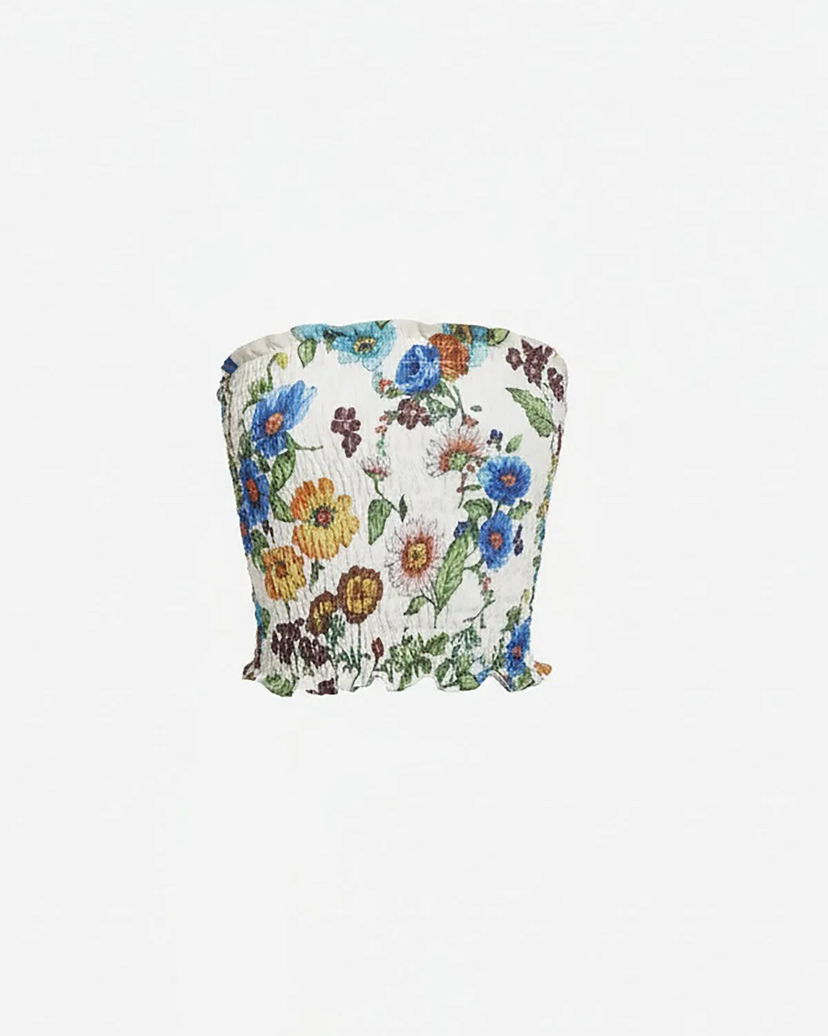 Ruched Floral Tube Top with Scarf sold by Hilary Macmillan product image thumbnail 4
