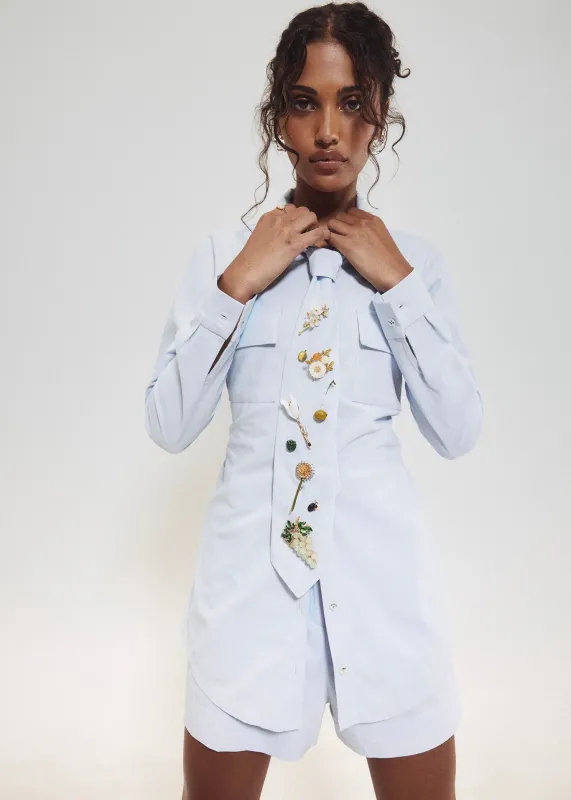 Tie Blouse With Pins made by Hilary Macmillan