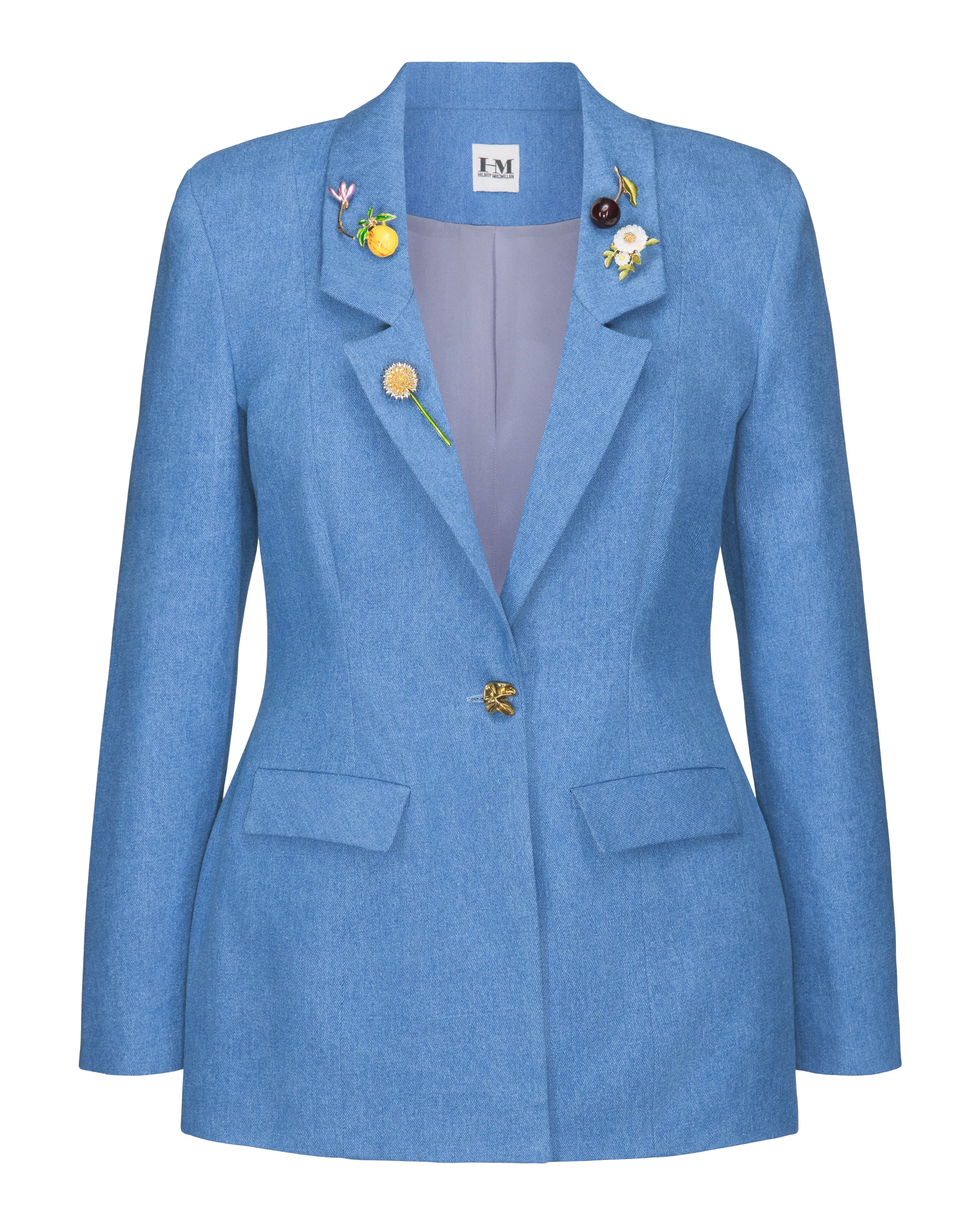 Denim Blazer with Pins sold by Hilary Macmillan product image thumbnail 2