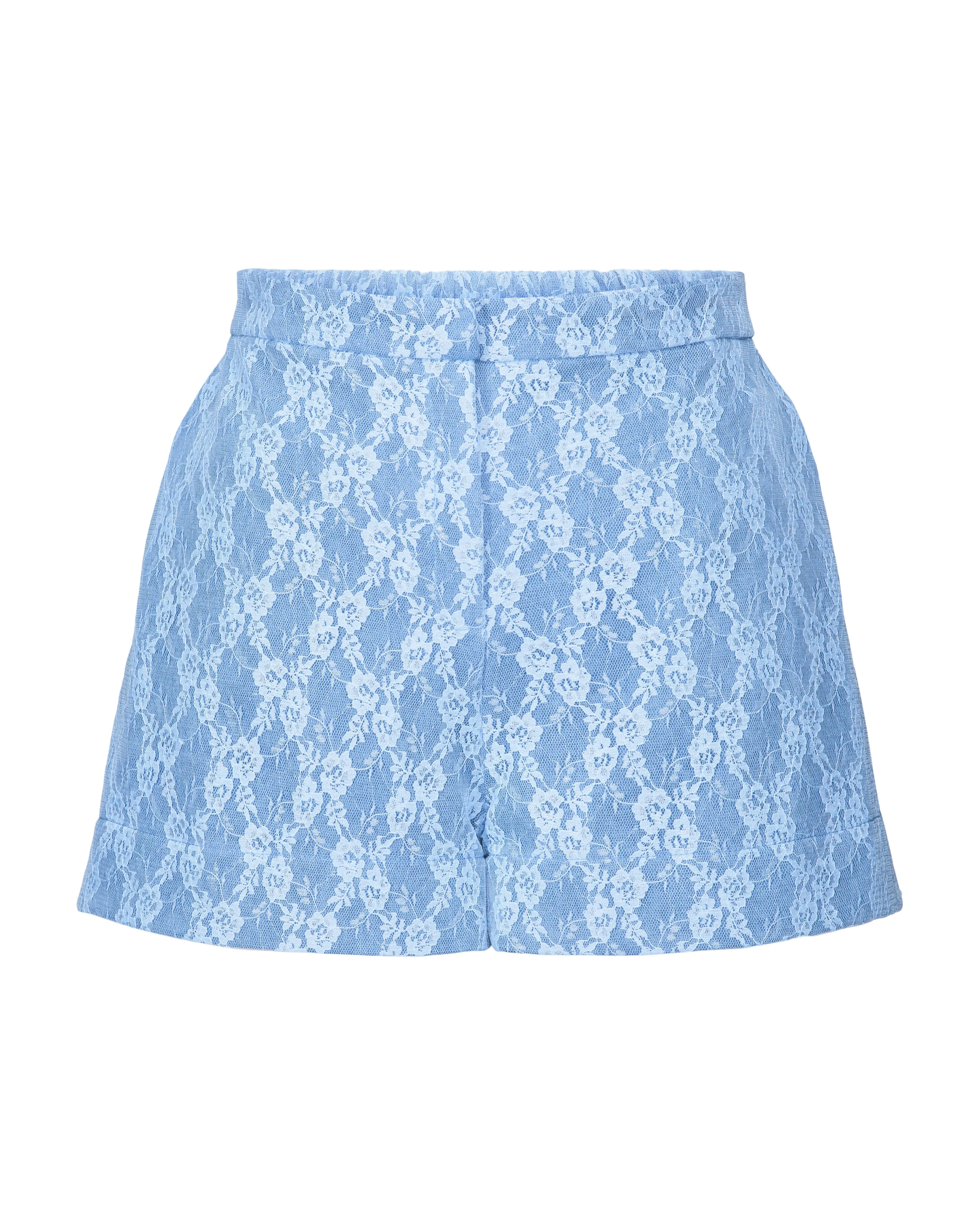 Denim Lace Trouser Short sold by Hilary Macmillan product image thumbnail 3