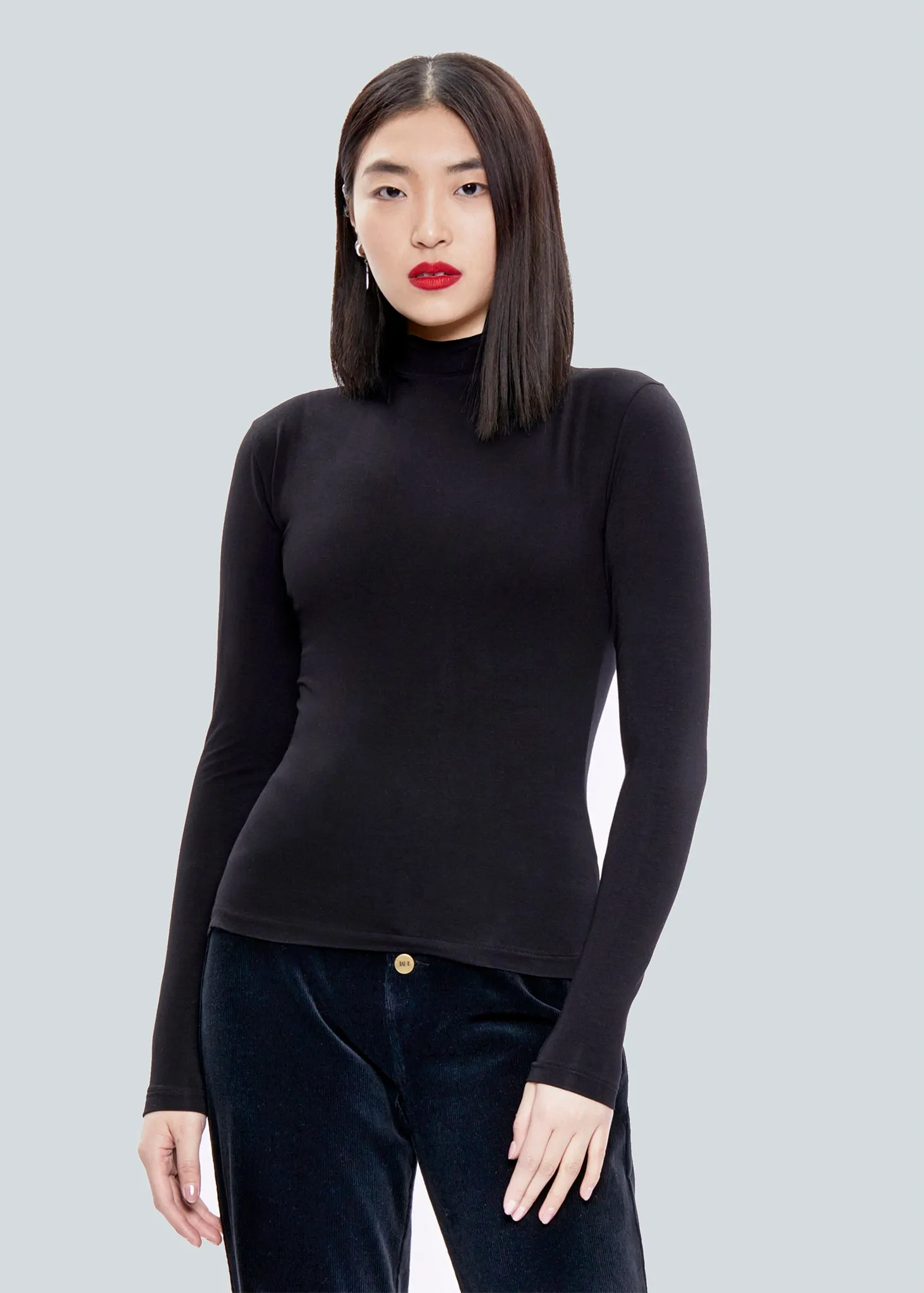Mock Neck Long Sleeve Turtleneck sold by Hilary Macmillan