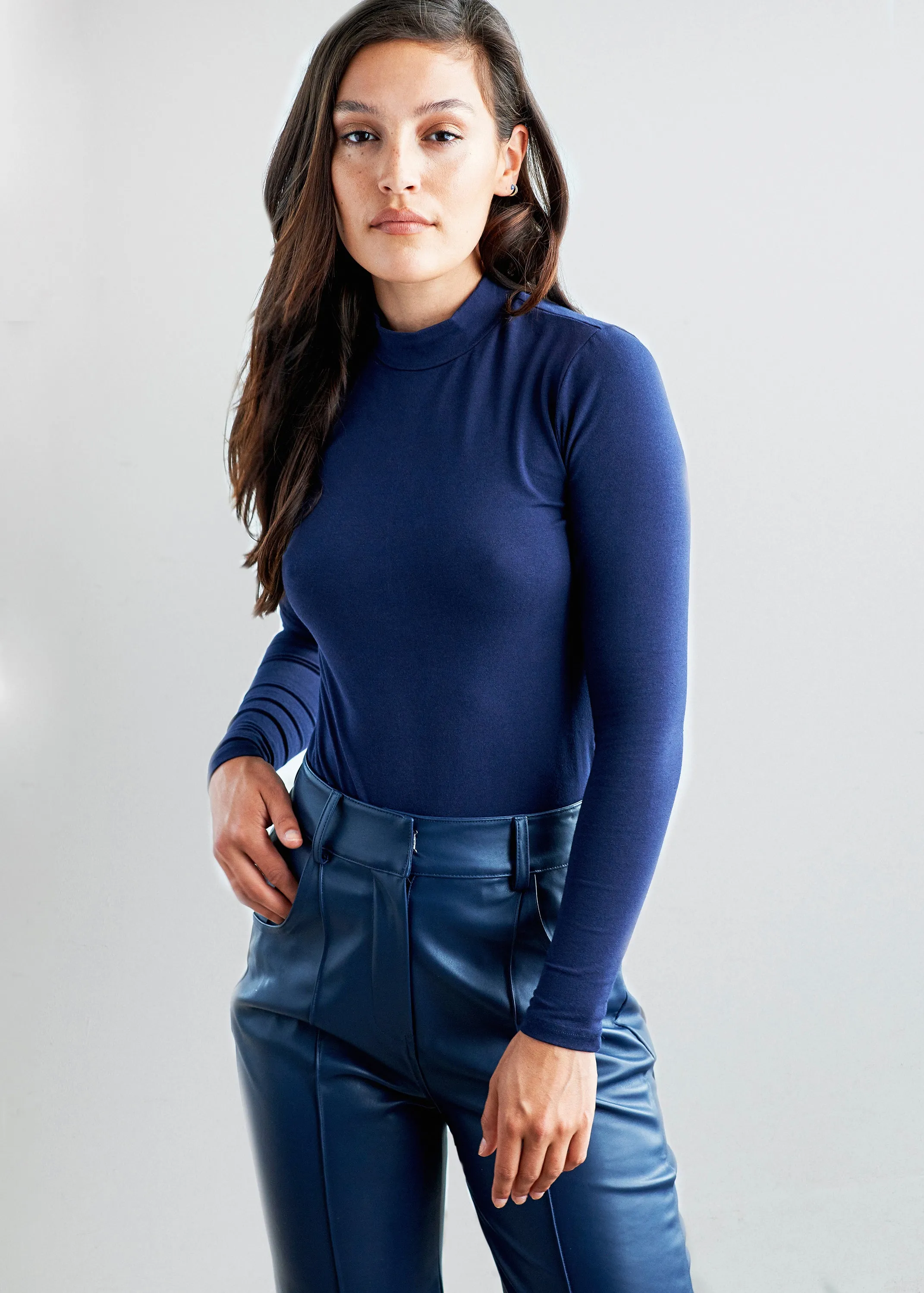 Mock Neck Long Sleeve Turtleneck sold by Hilary Macmillan product image thumbnail 4